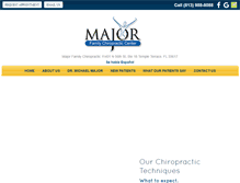 Tablet Screenshot of major-chiro.com